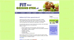 Desktop Screenshot of fitdoorgezondeten.nl