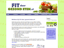 Tablet Screenshot of fitdoorgezondeten.nl